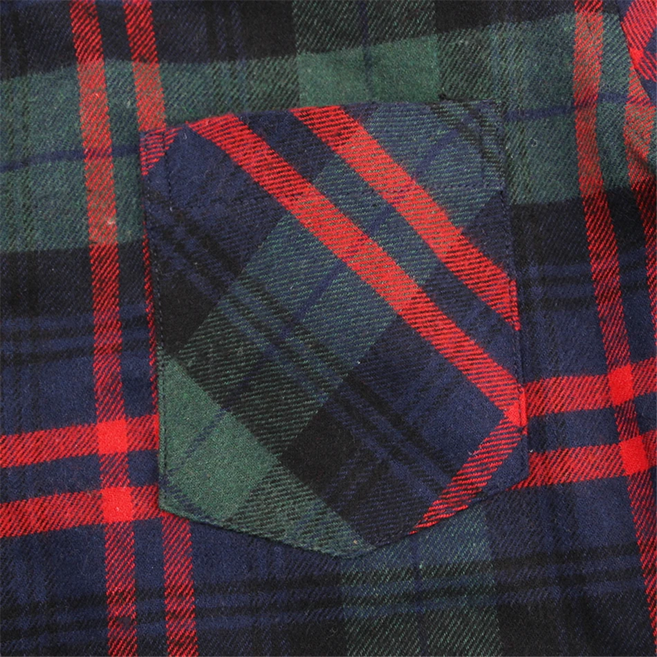 Клетчатая рубашка 2019 Новая Осенняя зимняя фланелевая синяя клетчатая мужские