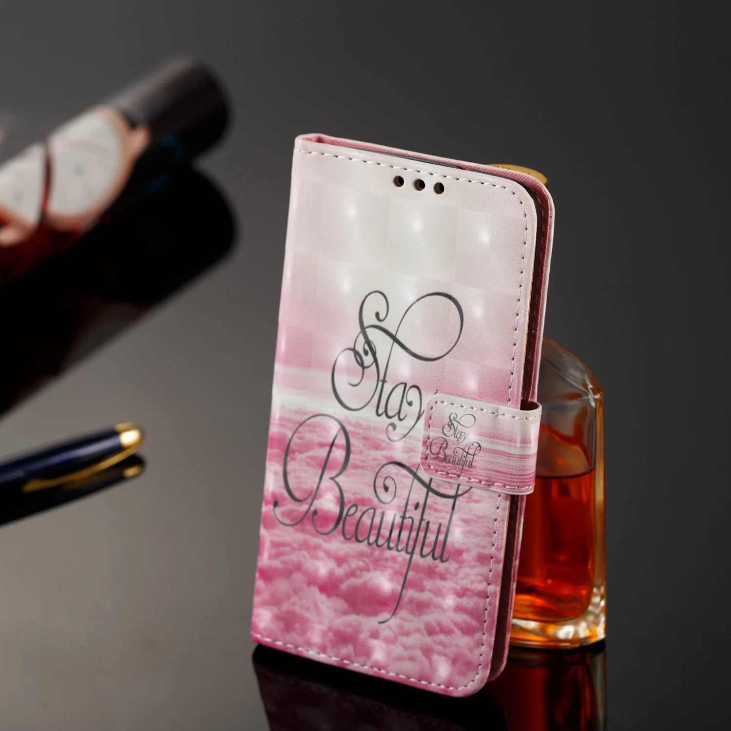 Для LG K8 2017 (USA Edition) чехол 3D модный окрашенный рисунок Флип Фолио кожаный кошелек