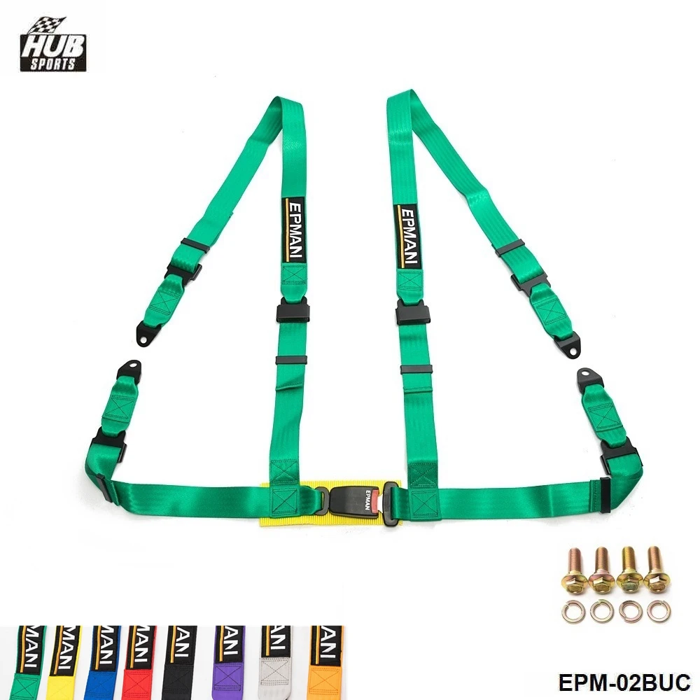 

Seat Belts Style Competition 4 Point Snap-In 2" Seat Belt Racing Harness safety belt seat harness EPM-02BUC