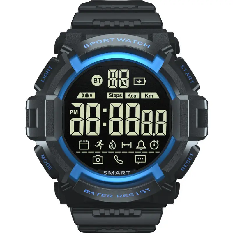 BLue SYNOKE Relogio masculino Новое поступление водонепроницаемые спортивные мужские цифровые светодиодный часы erkek kol saati - Цвет: BLue