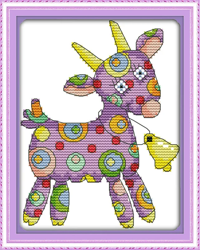 

Colorful animal (4) cross stitch kit 14ct 11ct count print canvas stitches embroidery DIY handmade needlework plus