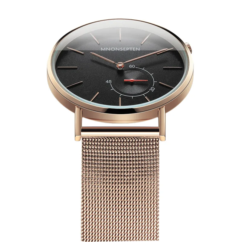 Новинка простые модные тонкие кварцевые часы унисекс миланские полностью