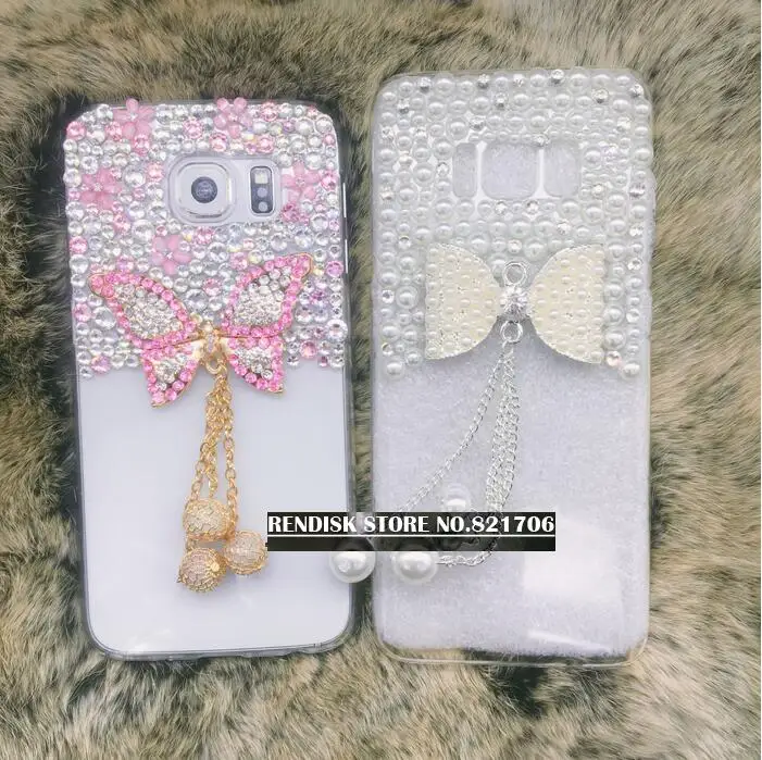 Розовая бабочка цветы кисточкой чехол для телефона samsung Galaxy A8 A6 плюс 2018 Diamond Перл