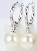 Italina, новое поступление, серьги с имитацией жемчуга Brinco, 18K, настоящая позолота, два цвета на выбор, не аллергены#RG82561 - Окраска металла: White pearl 1