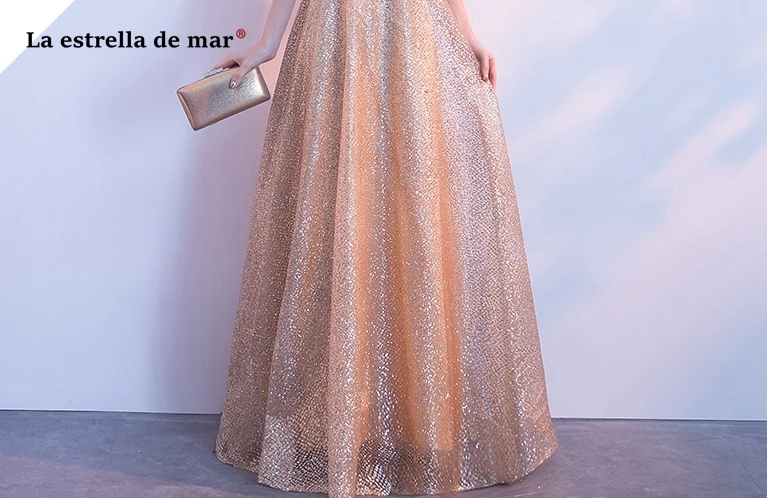 Vestido boda mujer, Новое сексуальное ТРАПЕЦИЕВИДНОЕ ПЛАТЬЕ подружки невесты с v-образным вырезом и бретельками цвета шампанского, золотого цвета, длинное vestido boda mujer invitada