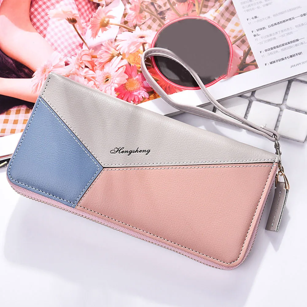 Женский кожаный кошелек Aelicy Длинный из лаковой кожи для отдыха 2019|leather wallet|wallet