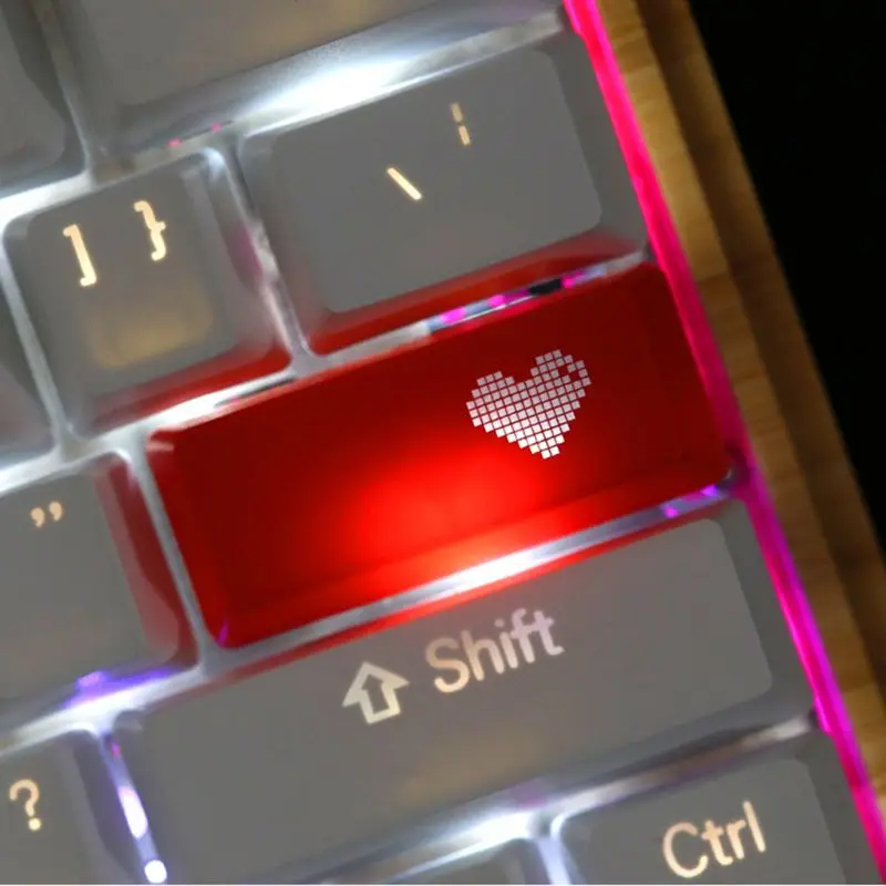 1 шт. красного цвета с надписью Love узором в виде сердца Белая освещенная