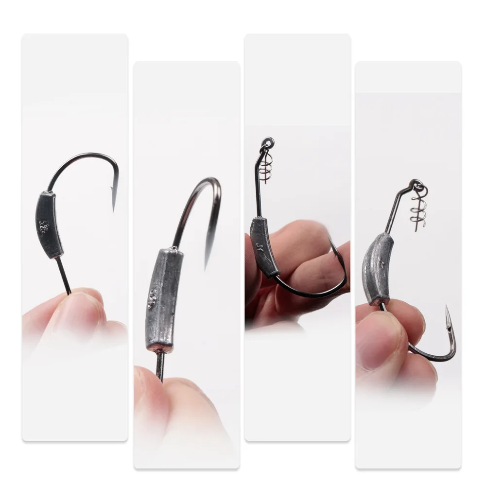 2 шт. Lead Jig Head с бородкой и ведут рыболовный крючок офсетная печать пригодный для