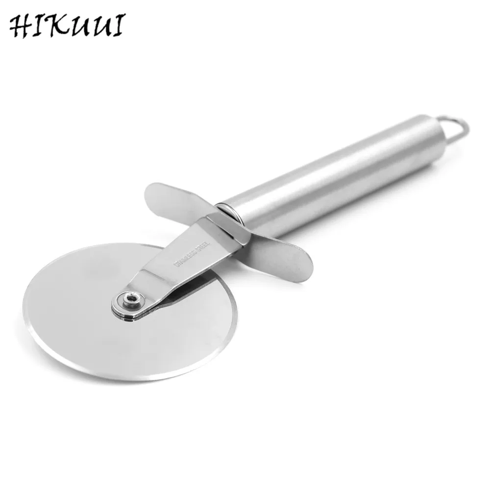 1 шт. пищевой полностью из нержавеющей стали нож для теста пиццы пирог резак