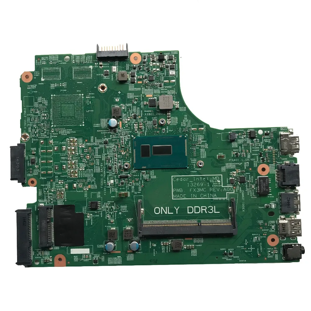 CN 08311V для DELL 3542 3543 3442 3443 материнская плата ноутбука с SR215 3205U DDR3L PWB FX3MC REV:A00 8311V 100%