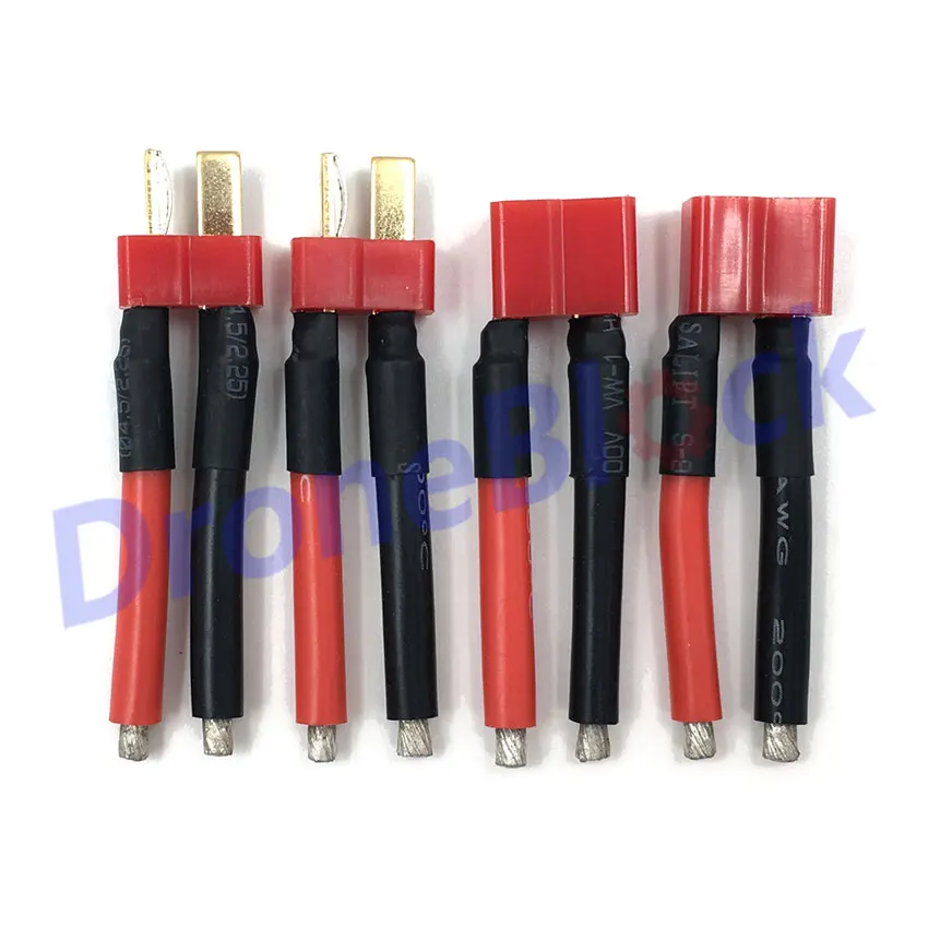 4 шт. силиконовый штекер 14AWG/12AWG с 40 миллиметровым кабелем|silicone wire|t plugsilicone wire 12awg |
