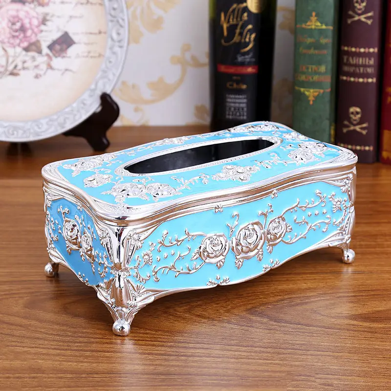 Acrylic Tissue Box European Style Rectangle Case Paper Holder Table Decoration Accessories Napkin Towel holder | Дом и сад