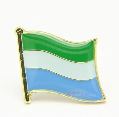 

National Flag Metal Lapel Pin Flag Pin serria leone