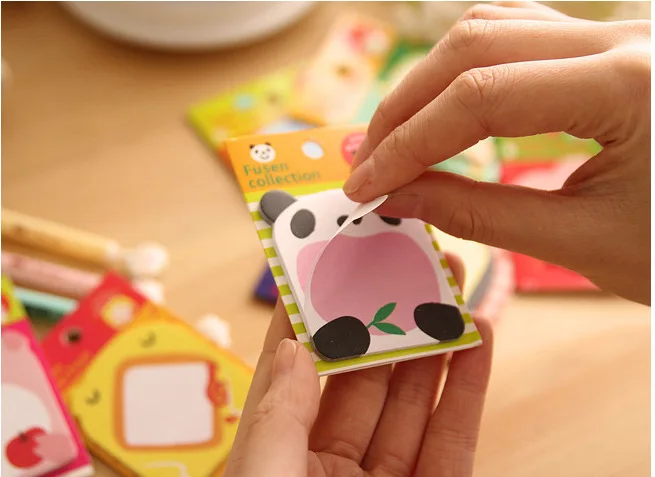 Животных заметки кошка панда слон курица кролик СВИНЬЯ СТИКЕРЫ блокнот для