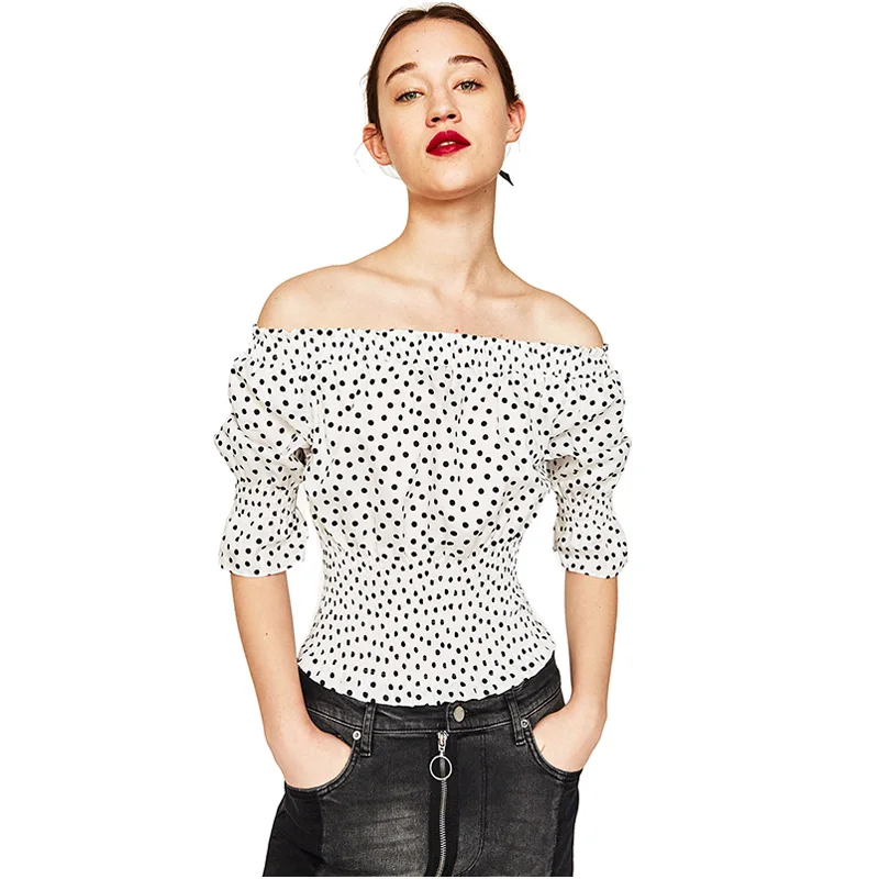 NYMPH Сексуальное Женское тонкое боди-туника 2017 Лето с вырезом лодочкой короткий