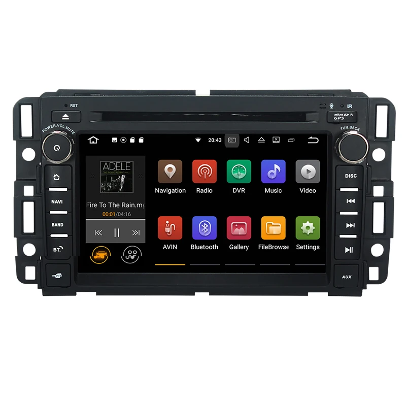 1024*600 четырехъядерный Android 7 1 автомобильный dvd плеер для GMC Yukon Savana Sierra Tahoe Acadia Denali