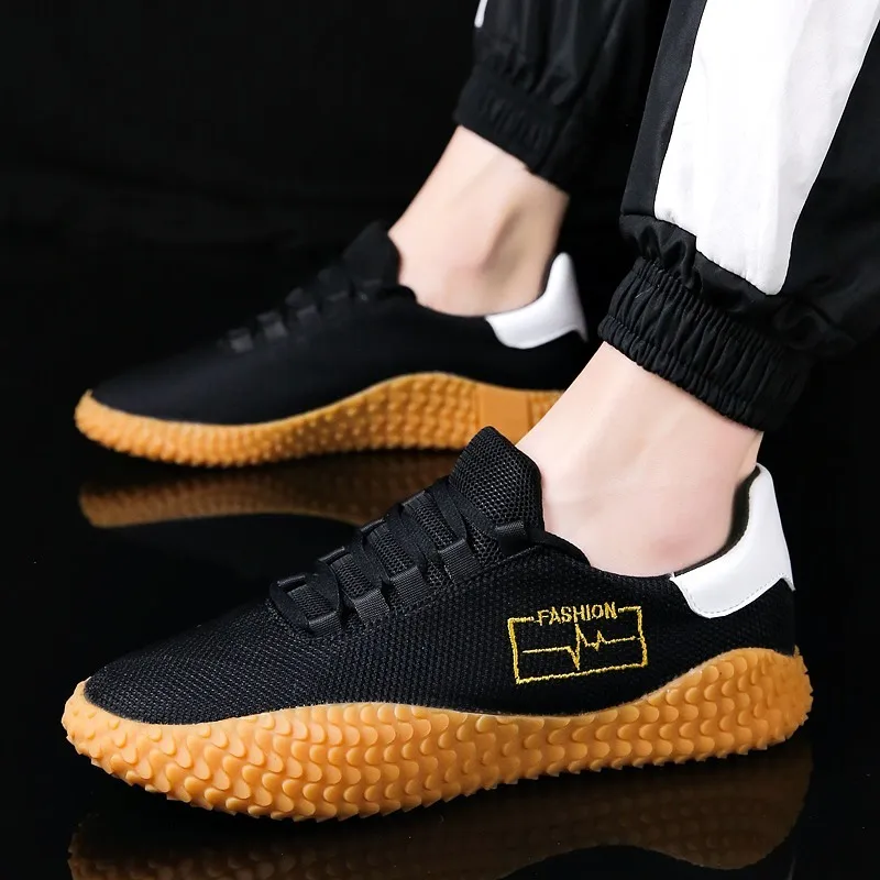 KLYWOO Air Mesh Sneakers for Men Casual Shoes Breathable Running Light Trainers Black | Обувь