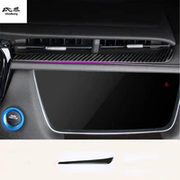 1pc abs carbon finber grain central control air conditioning outlet decoration cover for 2016 2018 cadillac xt5 car accessories