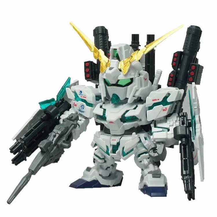 DIY сборка Q версия Gundam SD BB Полная Броня Единорог RX-0 Модель Детская игрушка