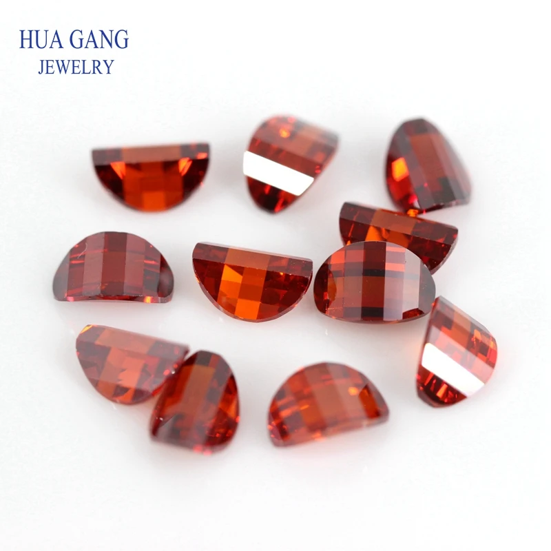 Гранат слитки в форме фианита искусственный камни бусины для ювелирных изделий