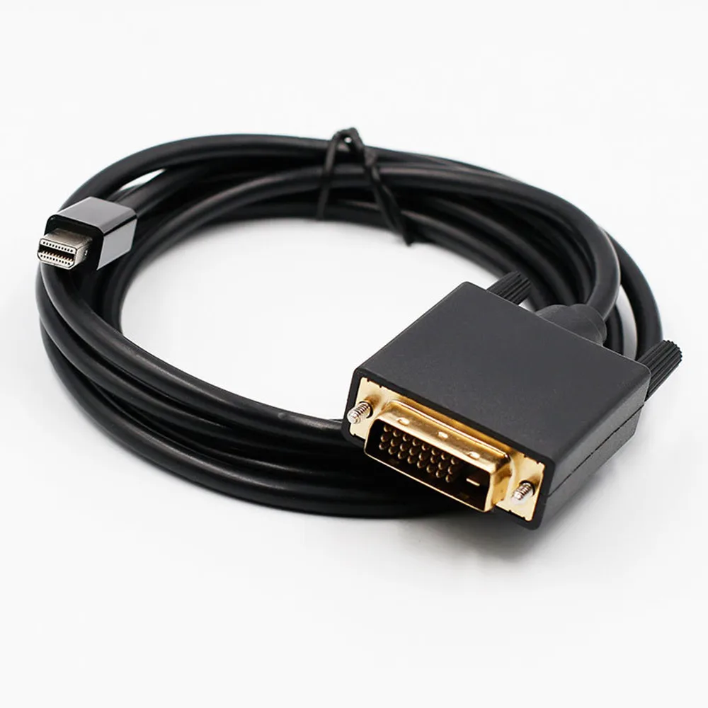Mini Displayport DP к DVI кабель конвертер 1 8 м Папа мужчине для ноутбук с HDTV проектором