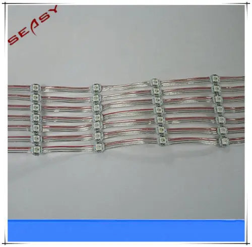 500 шт. WS2811 Светодиодный пиксельный модуль с проводными кабелями SMD5050 RGB встроенный