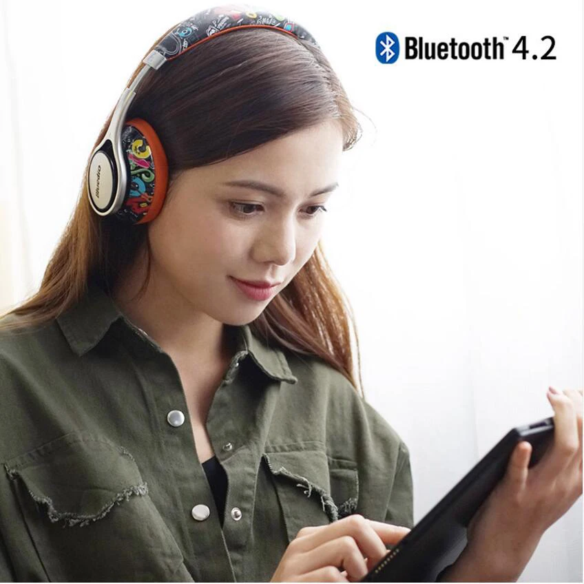 A2 Bluetooth наушники модные беспроводная гарнитура со стереозвуком и мощным басом