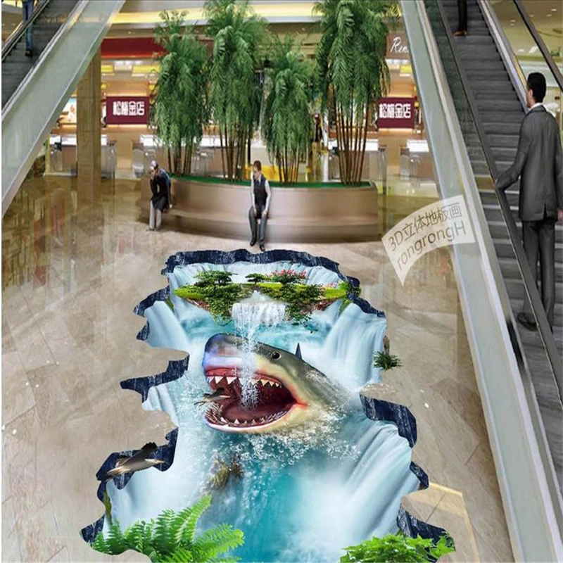 3d Самоклеящиеся обои на пол плитка для пола водостойкие ванной комнаты |