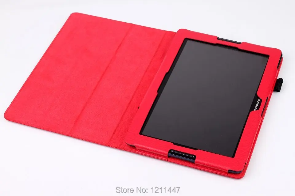 Роскошный кожаный чехол подставка с зернистой фактурой для lenovo a7600 книг Lenovo tab a10 70