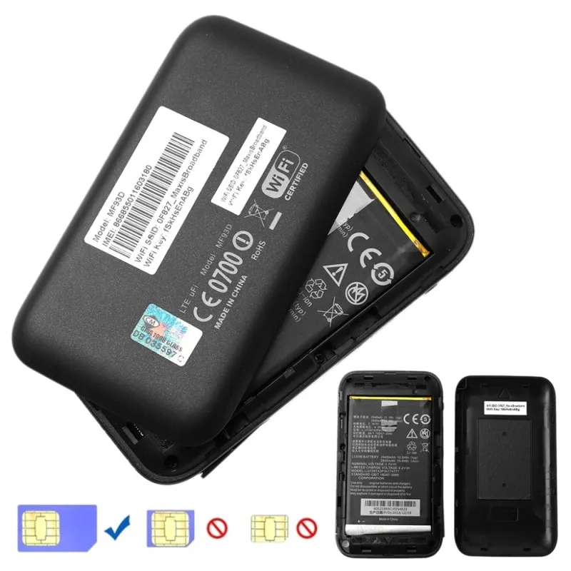 Разблокированный zte MF93D HUAWEI E5573 4G LTE беспроводной маршрутизатор Mifi Мобильная точка доступа карман 4G/3g модем со слотом для sim-карты PK WD670 MF90