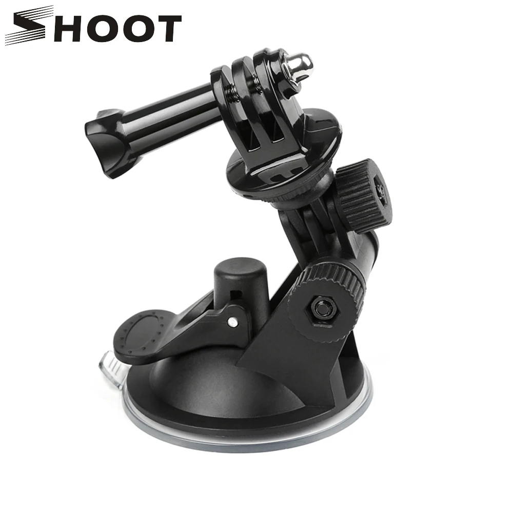 SHOOT Mini Присоска на лобовое стекло для GoPro Hero 9 8 7 6 5 Black Sjcam Sj4000 Xiaomi Yi 4K Eken H9 H9r Go Pro