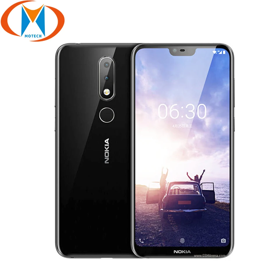 Мобильный телефон Nokia 6 1 Plus 4G LTE 4 Гб ОЗУ 64 ПЗУ 5 8 дюймовый экран Snapdragon 636 восемь ядер