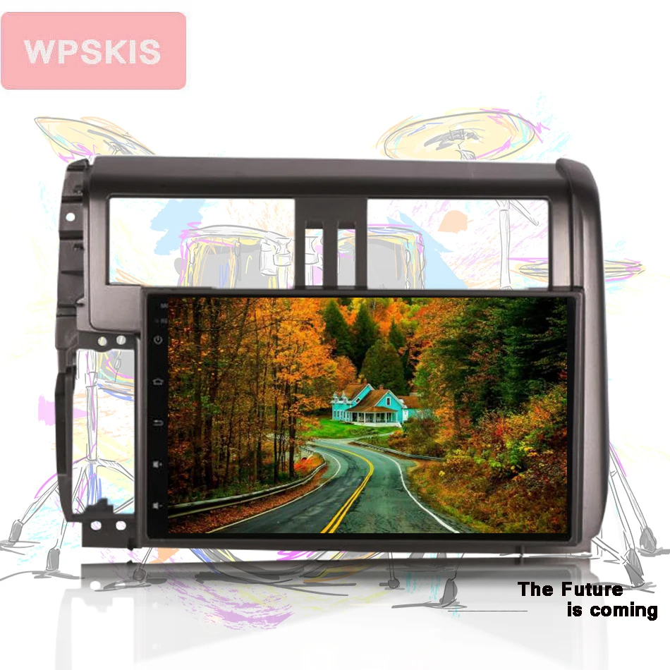 Автомобильный мультимедийный DVD плеер Android 10 0 6 ГБ ОЗУ GPS радио Wi Fi для Toyota Prado Land