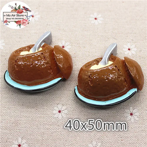 1pcs 50x40mm milk shake Resin Flat back Cabochon imitation food Art Supply Decoration Charm Craft | Дом и сад