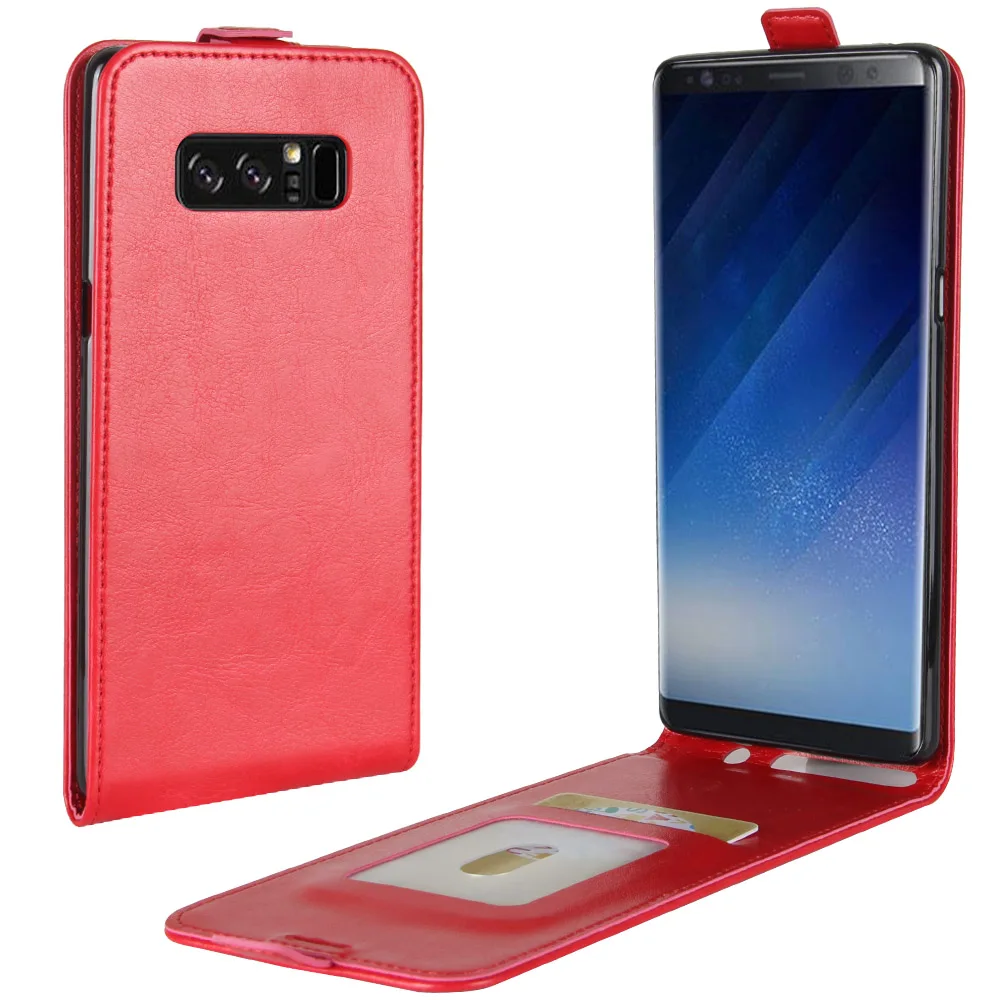 Мобильный Телефонные Чехлы для Galaxy Note 8 чехол раскладушка флип PU покрытие края