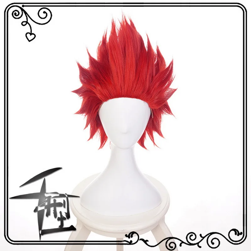 Аниме Мой герой Academy Kirishima Eijiro короткий красный косплей парик Boku no Hero Academy костюм на Хэллоуин синтетические волосы Perucas