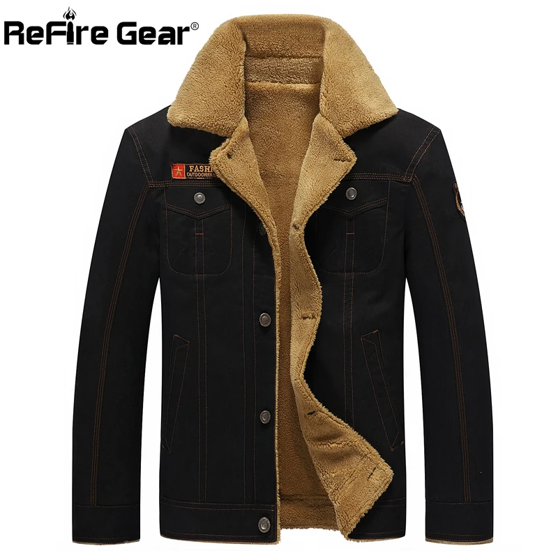 Зимняя армейская тактическая куртка ReFire Gear Мужская теплая военная с толстым
