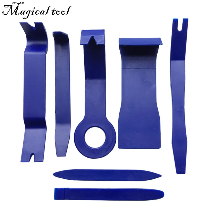 7 шт. жесткий пластиковый автомобильный Радио панель для внутренней двери клипса