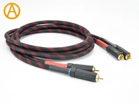 anaudiophile rc12 rca audio interconnect cable hifi 4n ofc rca audio cable male to male phono rca plug quality thick rca cable
