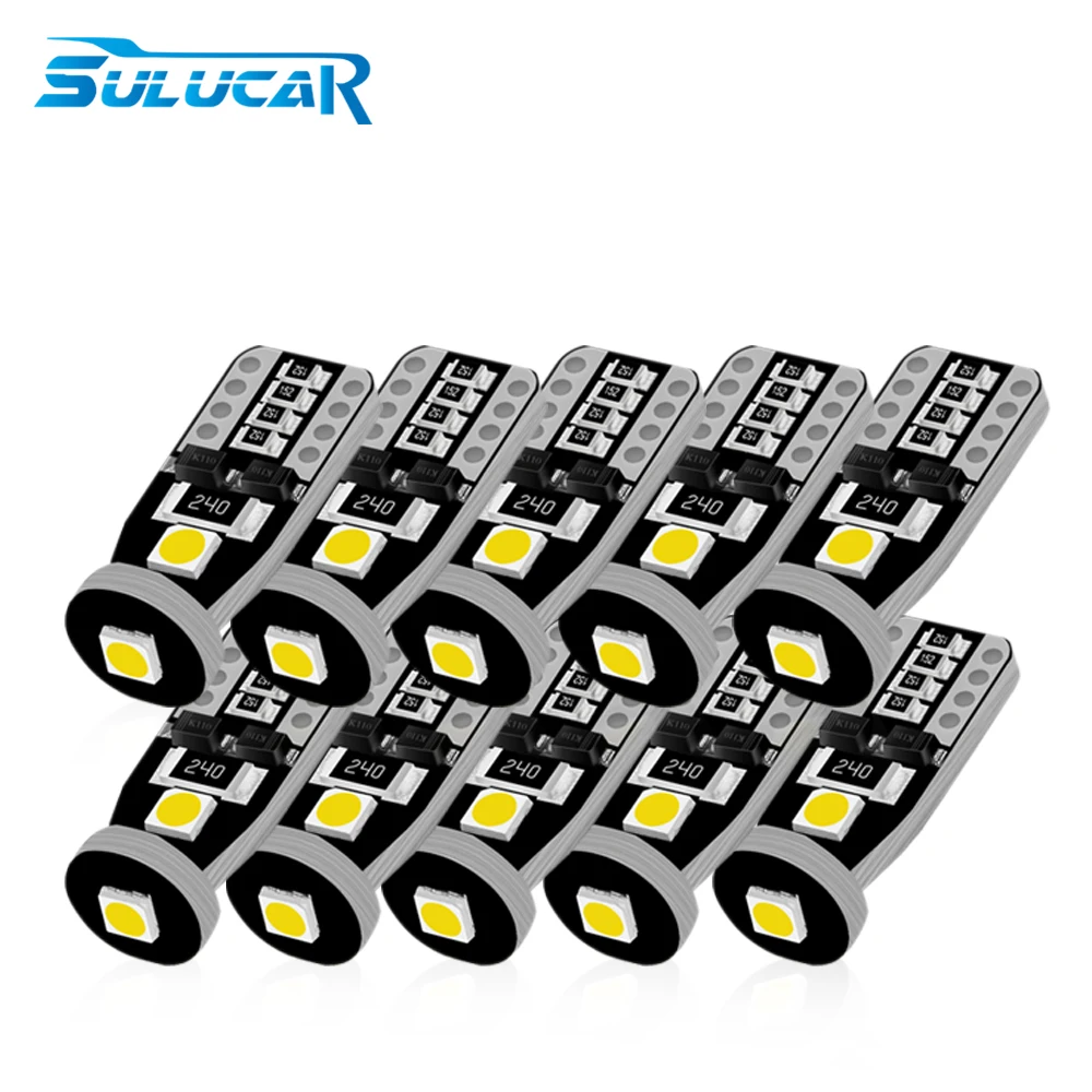 SULUCAR 10 шт. автомобильный T10 Led холодный белый свет 194 W5W LED 168 SMD Авто поворотные