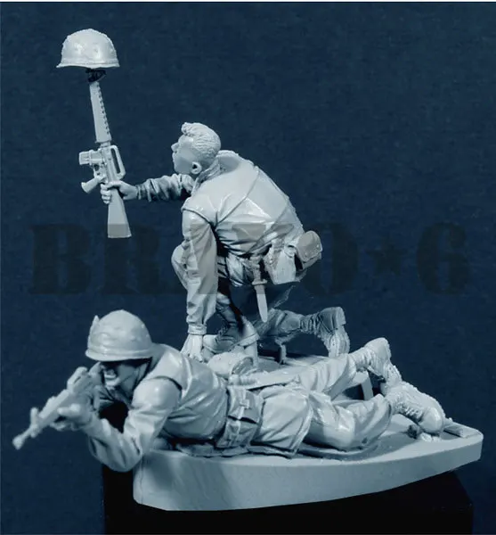 Неокрашенный набор 1/ 35 павший товарищ Tet старинная фигурка исторических фигурок