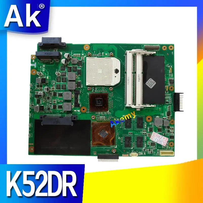 K52DR материнская плата для ноутбука For Asus A52DE K52DE A52DR K52D K52 тестовая оригинальная AMD 1G