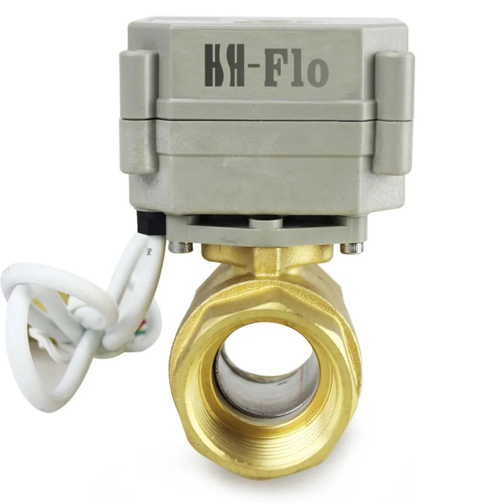 HSH-Flo 3/4" DN20 DC12V 2 Way Motorized Ball Valve Brass Position Feedback CR5-01 Electric | Обустройство дома