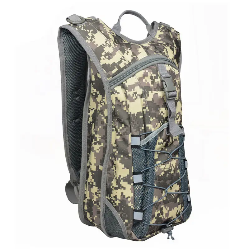 Камуфляжный Тактический Военный Рюкзак Molle Vest с 2.5L водной сумкой Оксфорд спортивный рюкзак Велоспорт Сумки для бега XA599YL - Цвет: ACU camouflage