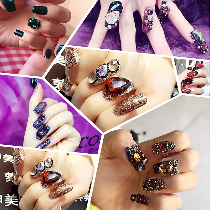 Кристаллы Pointback Strass DIY ремесленные аксессуары струйные черные кристаллы