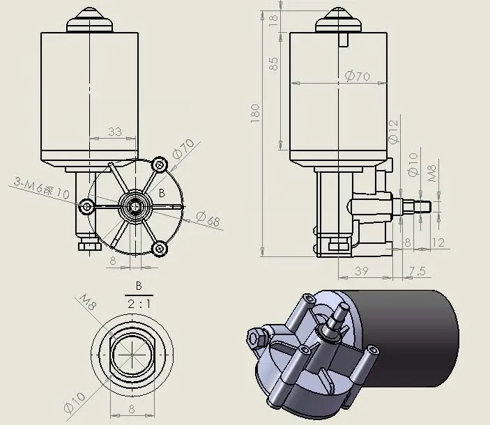 Червячный Шестерни мотор для гаража, DC12V 42 rpm 60Kg. см Шестерни ed Мотор левый версия, самоблокирующийся функции, двигатель дверцы затвора
