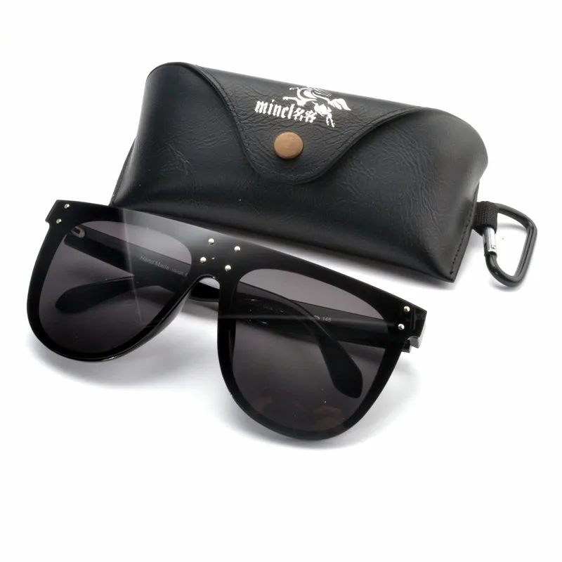 Женские солнцезащитные очки с квадратными линзами FML оверсайз UV400 модель