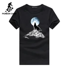 Пионерский лагерь модные Объёмный рисунок (3D-принт) волк узор повседневная мужская футболка известные бренды молодежной моды Забавные футболки 100% хлопок Мужская одежда