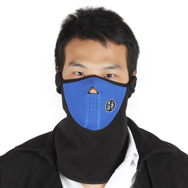 Дешевая Неопреновая велосипедная зимняя маска для лица грелка шеи катания на