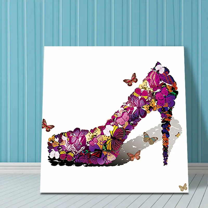 Diy картина маслом обувь на высоком каблуке Раскраска по номерам домашний декор